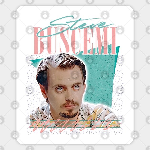 Steve Buscemi / Retro Style Fan Art Design Sticker by DankFutura